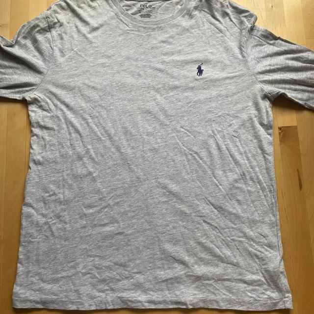 Ralph Lauren Men's T-shirt - Grey/Navy - M on Productcaster.