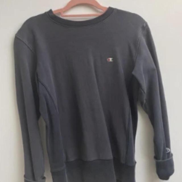 Champion Women's Jumper - Grey/Navy - S on Productcaster.