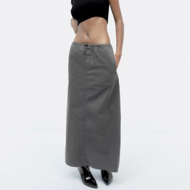 Zara Women's Maxi Skirt - Grey - XS on Productcaster.