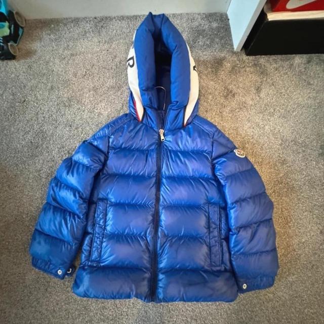 Moncler Kids' Puffer Jacket - Blue - 8 years on Productcaster.