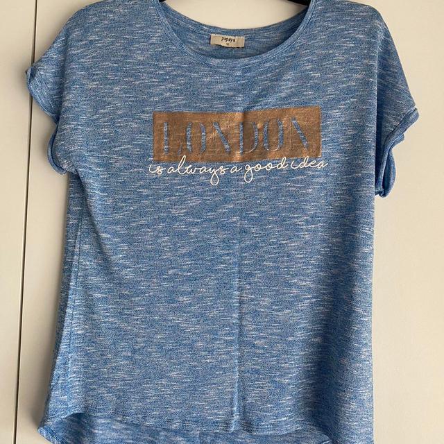 Matalan Women's T-shirt - Blue - 12 on Productcaster.