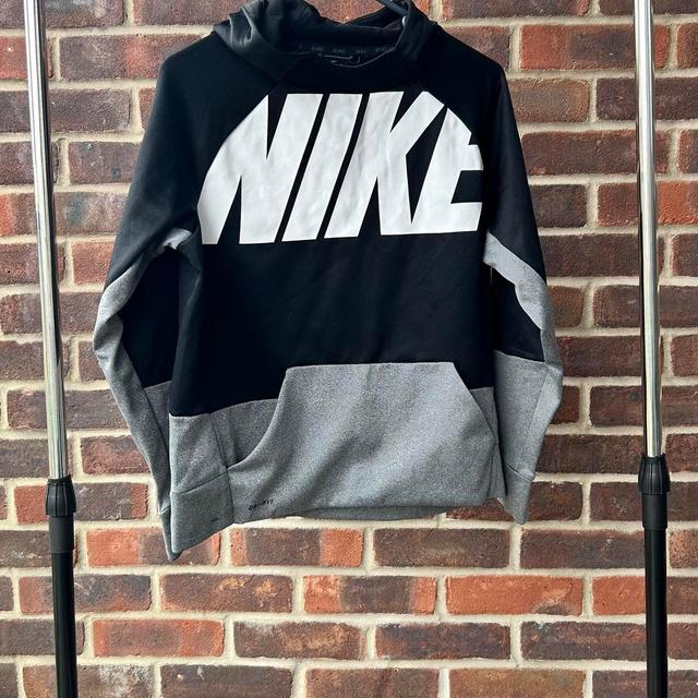 Nike Kids' Hoodie - Black/Grey - 13 years on Productcaster.