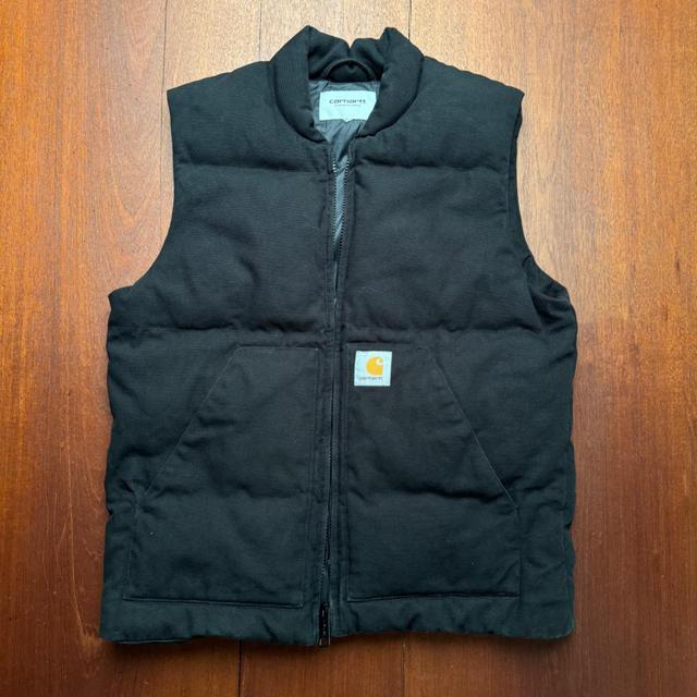 Carhartt WIP Men's Gilet - Black - S on Productcaster.