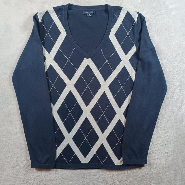 Tommy Hilfiger Women's Jumper - Navy/Grey - M on Productcaster.