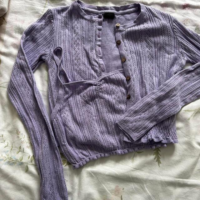 Urban Outfitters Women's Cardigan - Purple - XS on Productcaster.