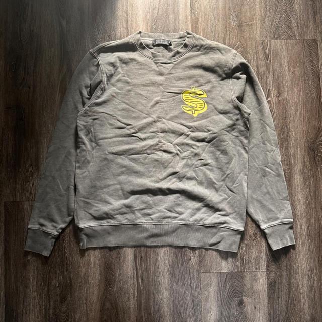 Billionaire Boys Club Men's Sweatshirt - Grey/Yellow - XL on Productcaster.