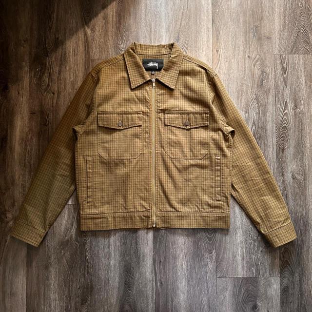 Stüssy Men's Lightweight Jacket - Khaki/Green - M on Productcaster.