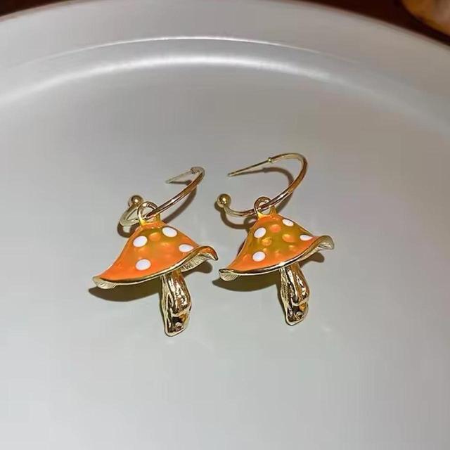 Women's Earrings - Orange on Productcaster.