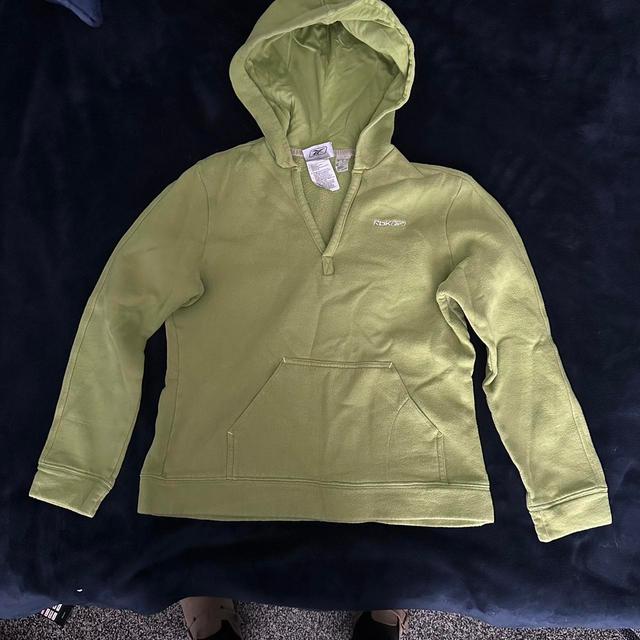 Reebok Men's Hoodie - Green - S on Productcaster.