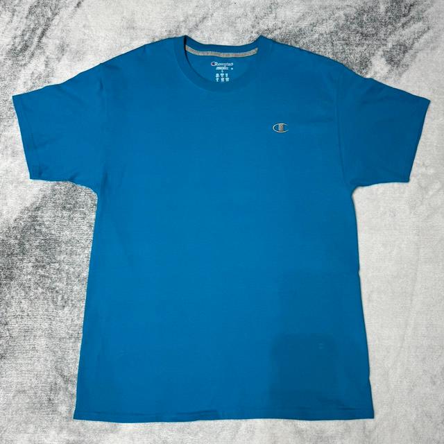 Champion Men's T-shirt - Blue - L on Productcaster.