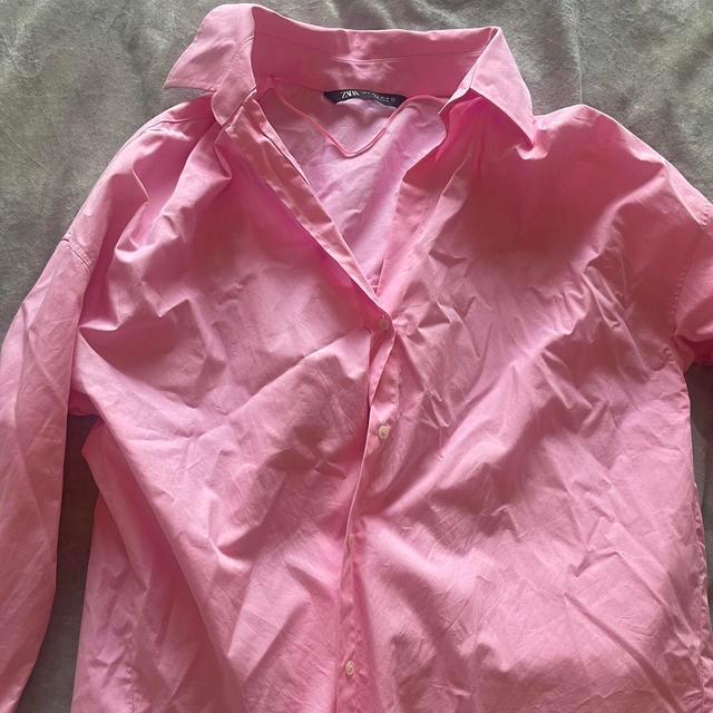 Zara Women's Shirt - Pink - S on Productcaster.