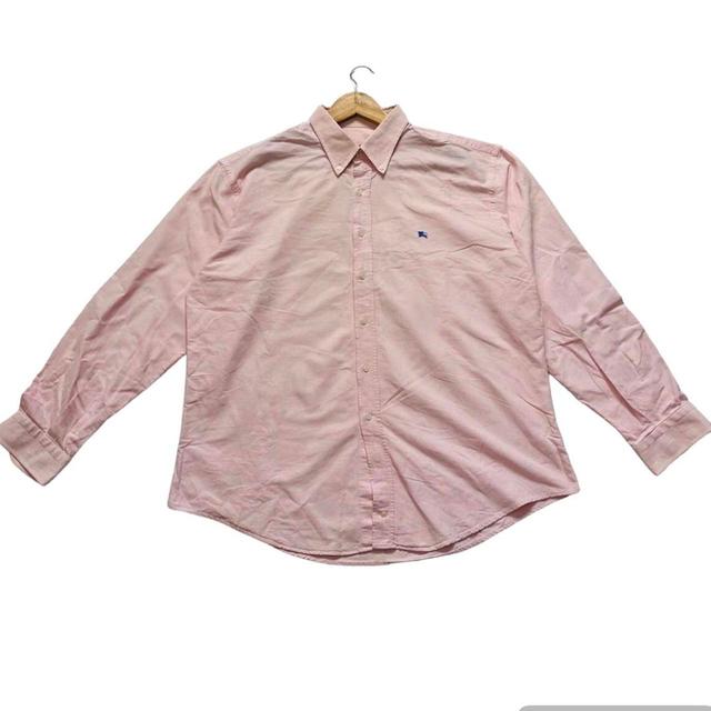 Burberry Men's Shirt - Pink - L on Productcaster.