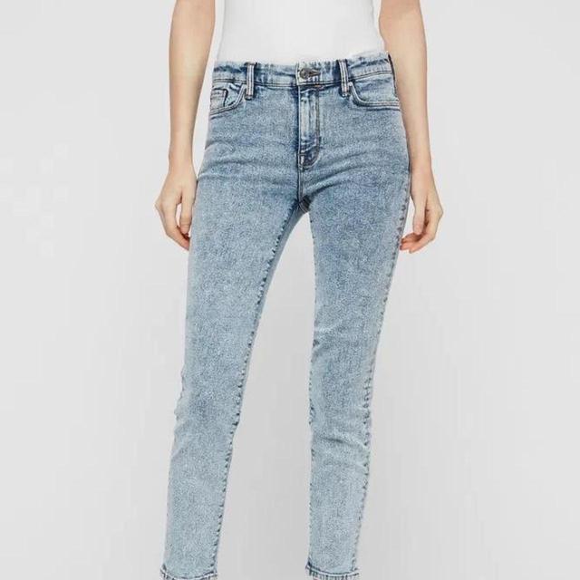 AllSaints Women's Low rise Acid-washed Jeans - Blue/Navy - One size on Productcaster.