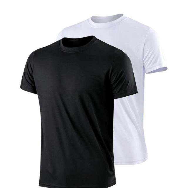 Men's T-shirt - White/Black - XL on Productcaster.