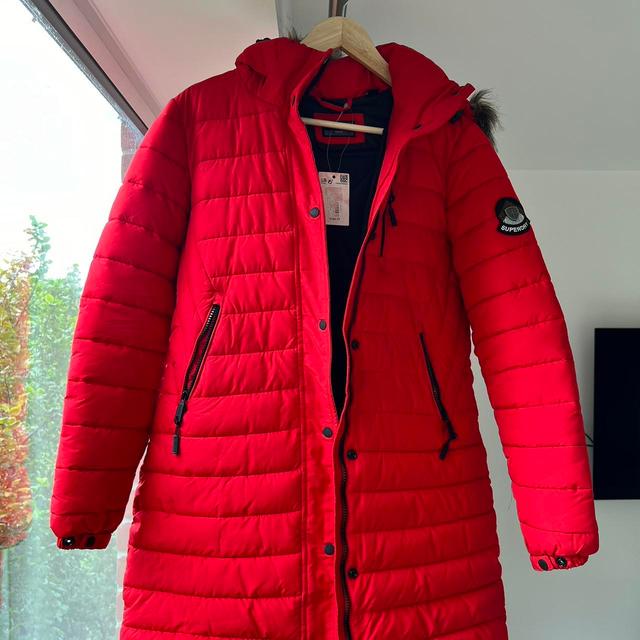 Superdry Women's Coat - Red - UK 10 on Productcaster.