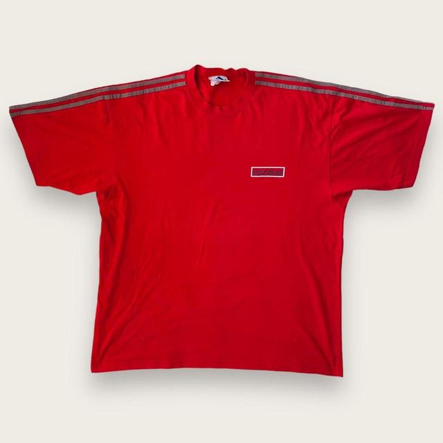 Adidas Men's T-shirt - Red - XL on Productcaster.