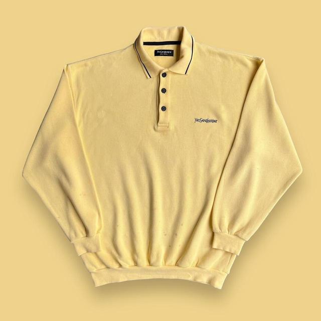 Yves Saint Laurent Men's Sweatshirt - Yellow - M on Productcaster.