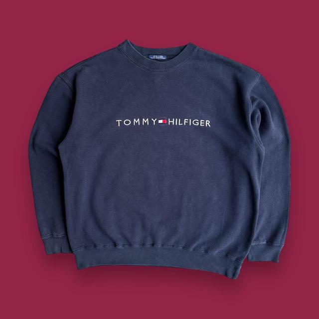 Tommy Hilfiger Men's Sweatshirt - Navy - L on Productcaster.