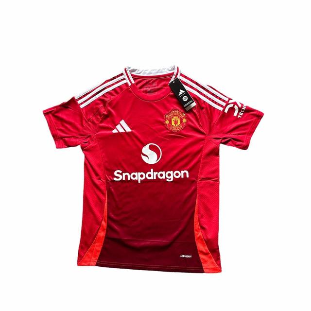 Adidas Men's T-shirt - Red - L on Productcaster.