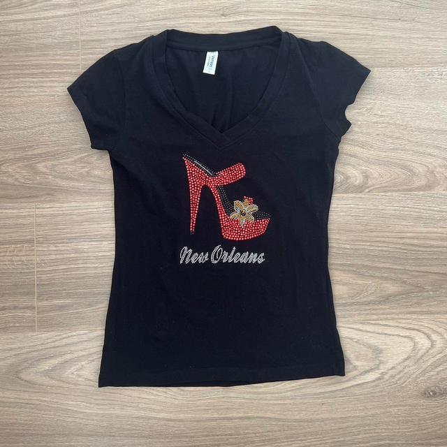 Women's T-shirt - Black/Red - 10 on Productcaster.