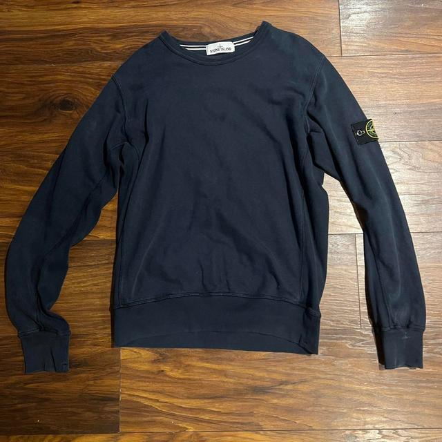 Stone Island Men's Jumper - Navy - L on Productcaster.