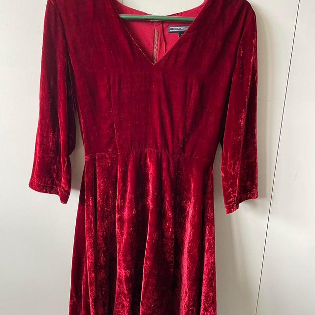 Tommy Hilfiger Women's Dress - Burgundy - 6 on Productcaster.