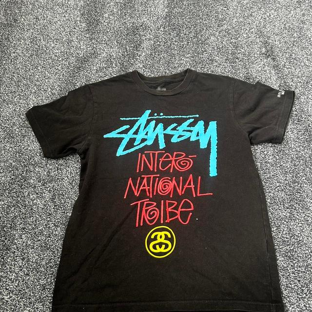 Stüssy Men's T-shirt - Black - S on Productcaster.