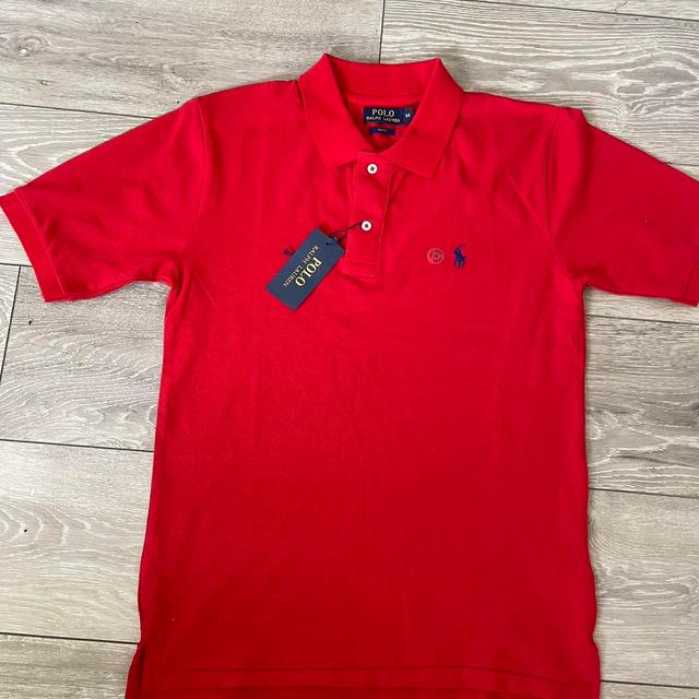 Polo Ralph Lauren Women's Polo shirt - Red - M on Productcaster.