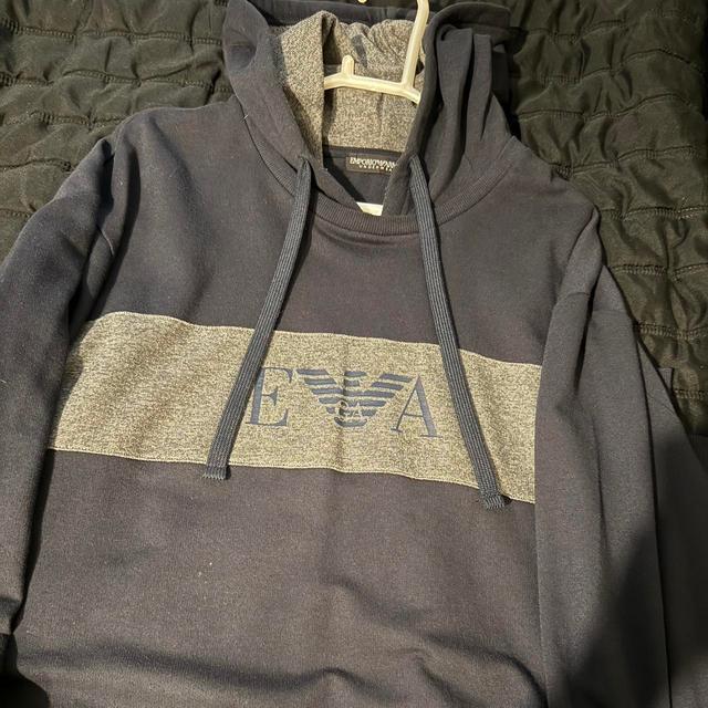 EA7 Men's Hoodie - Navy/Blue - XXL on Productcaster.