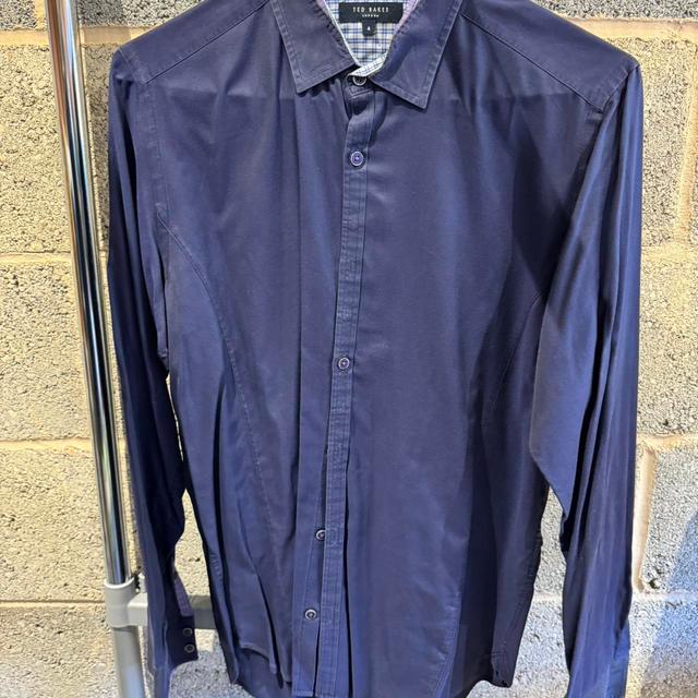 Ted Baker Men's Shirt - Navy - L on Productcaster.