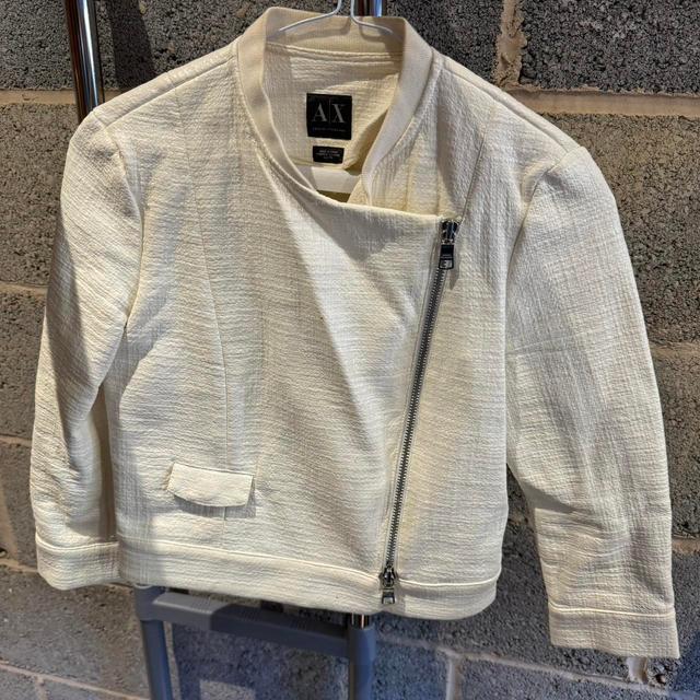 Armani Exchange Women's Jacket - White - XS on Productcaster.