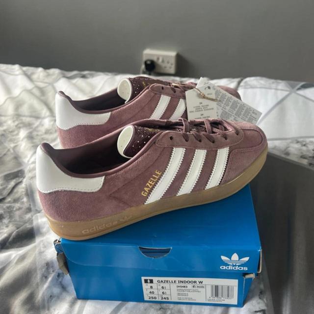 Adidas Women's Trainers - Tan/Pink - UK 6.5 on Productcaster.