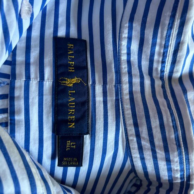 Polo Ralph Lauren Big & Tall Women's Shirt - Blue/White - 14 on Productcaster.