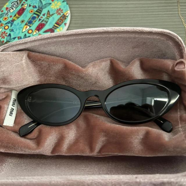 Miu Miu Women's Sunglasses - Black on Productcaster.