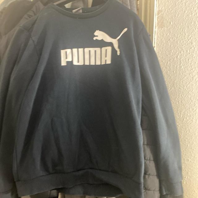 Puma Men's Jumper - Black/Navy - M on Productcaster.