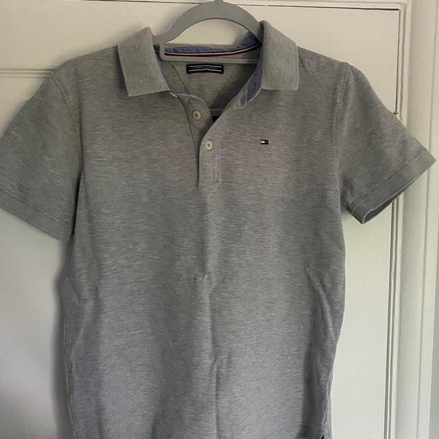 Tommy Hilfiger Men's Polo shirt - Grey - S on Productcaster.