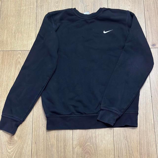 Nike Men's Sweatshirt - Black/White - M on Productcaster.