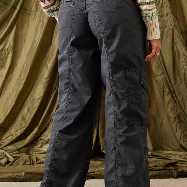 Urban Outfitters Women's Cargo Trousers - Navy/Grey - UK 8 on Productcaster.