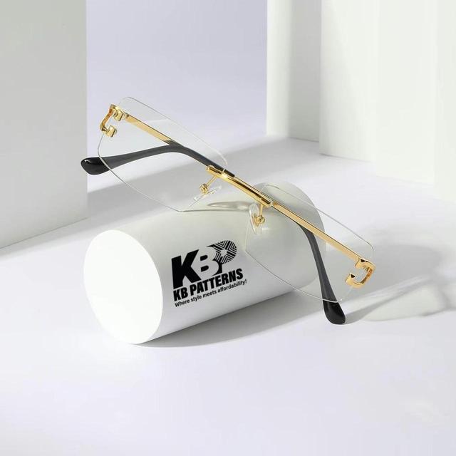 Men's Sunglasses - White/Gold on Productcaster.