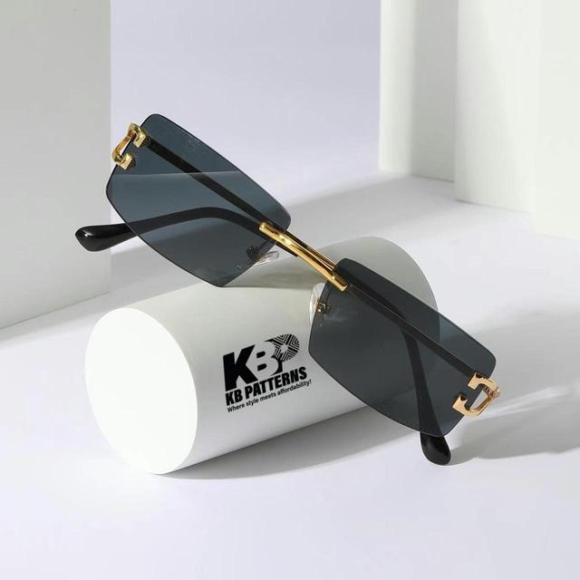 Men's Sunglasses - Gold/Black on Productcaster.