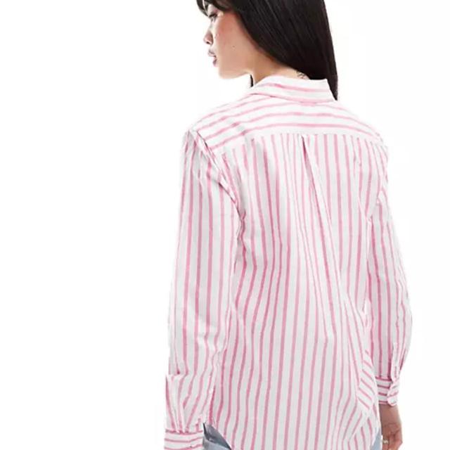 Polo Ralph Lauren Big & Tall Women's Shirt - Pink/White - 16 on Productcaster.