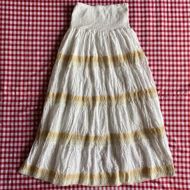 Women's Skirt - White/Cream - One size on Productcaster.