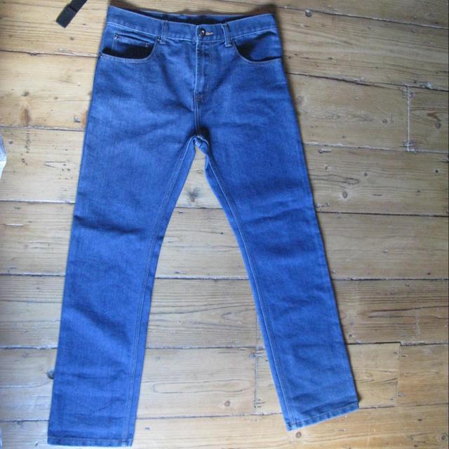 Men's Straight leg Jeans - Blue/Navy - 30" on Productcaster.