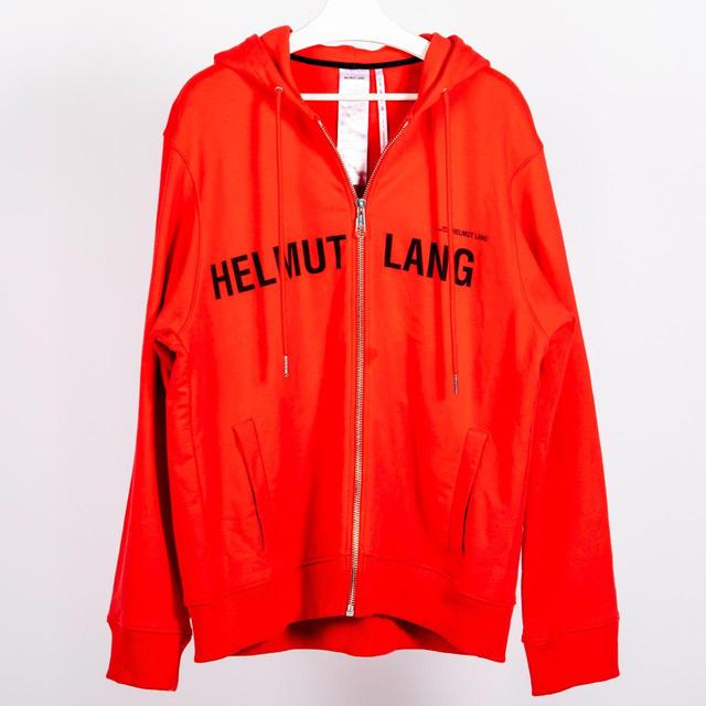 Helmut Lang Men's Hoodie - Red/Black - XL on Productcaster.