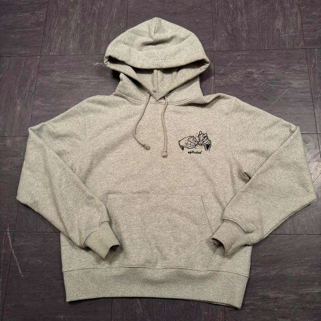 Splitdat Men's Hoodie - Grey/Black - XS on Productcaster.