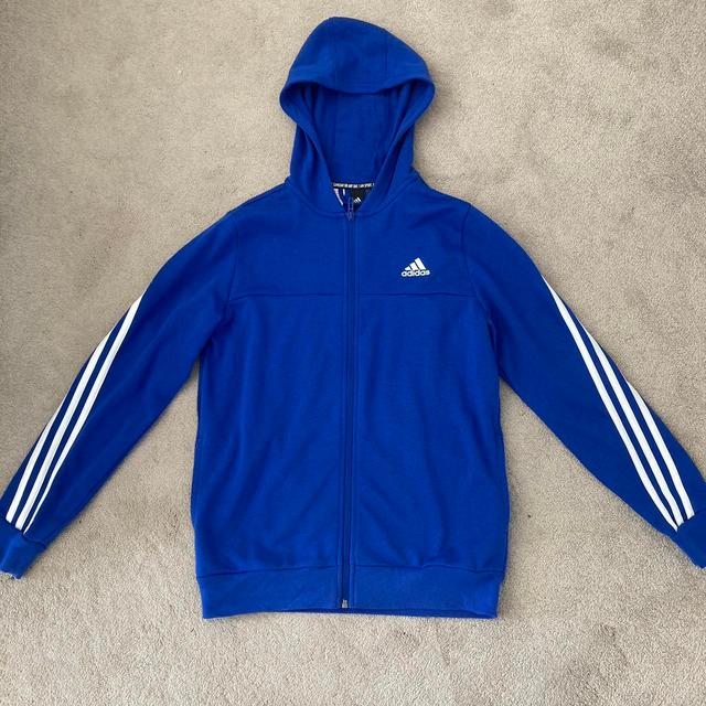 Adidas Kids' Hoodie - Blue - 14 years on Productcaster.