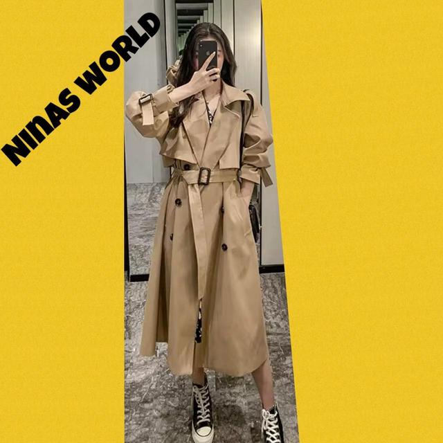 Women's Trench - Tan/Cream - S on Productcaster.