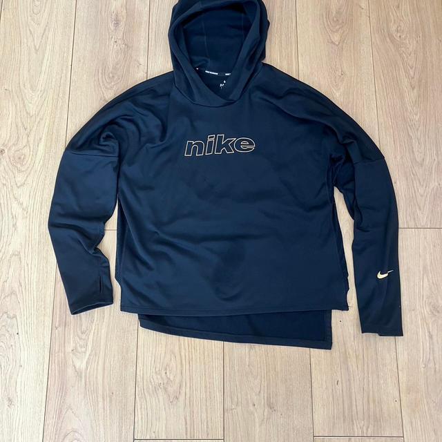 Nike Women's Hoodie - Navy/Black - L on Productcaster.