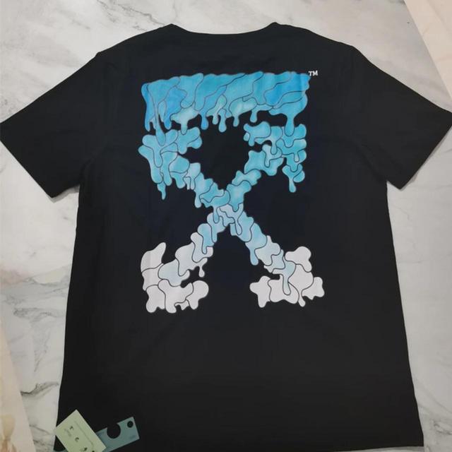 Off-White Men's T-shirt - Black/Multi - L on Productcaster.