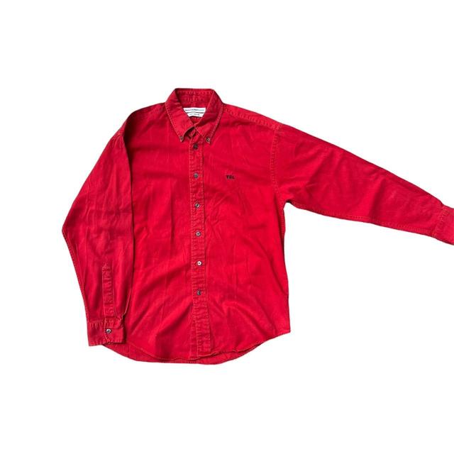 Saint Laurent Paris Men's Shirt - Red - M on Productcaster.